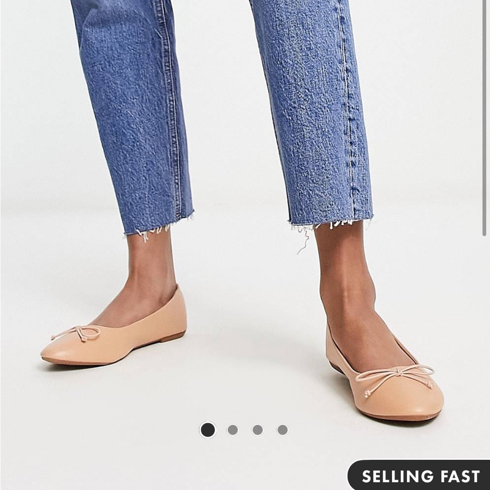 Beige flats